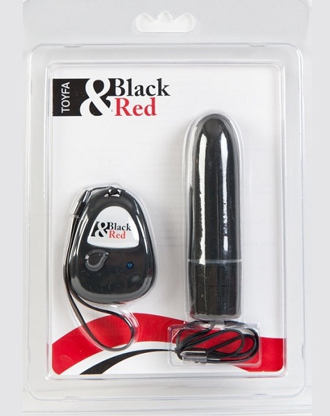 Чёрный вибратор на радиоуправлении - 11 см. - анодированный пластик (ABS)