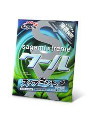 Презерватив Sagami Xtreme Mint с ароматом мяты - 1 шт.