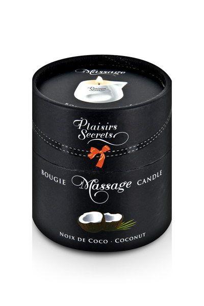 Массажная свеча с ароматом кокоса Bougie de Massage Gourmande Coco - 80 мл. - 