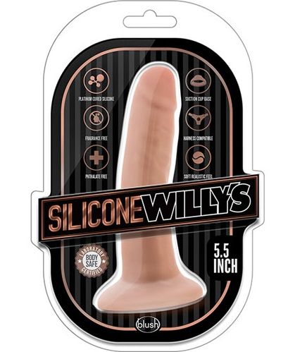 Телесный фаллоимитатор 5.5 Inch Silicone Dildo - 14 см. - силикон