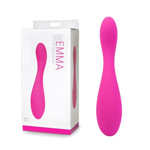 Розовый вибратор UltraZone Emma 6X Silicone Vibrator - 20 см. от Intimcat