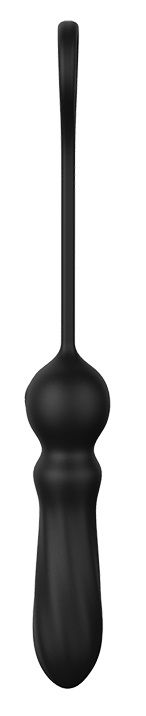 Черный анальный вибромассажер SMOOTH ANAL VIBE - 25 см. - силикон