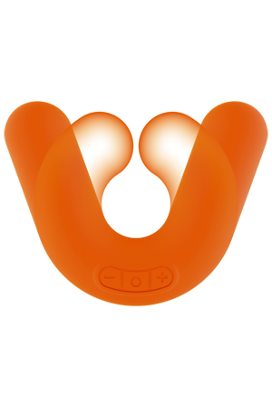 Оранжевый многофункциональный вибратор DONUT ORANGE - фото 5
