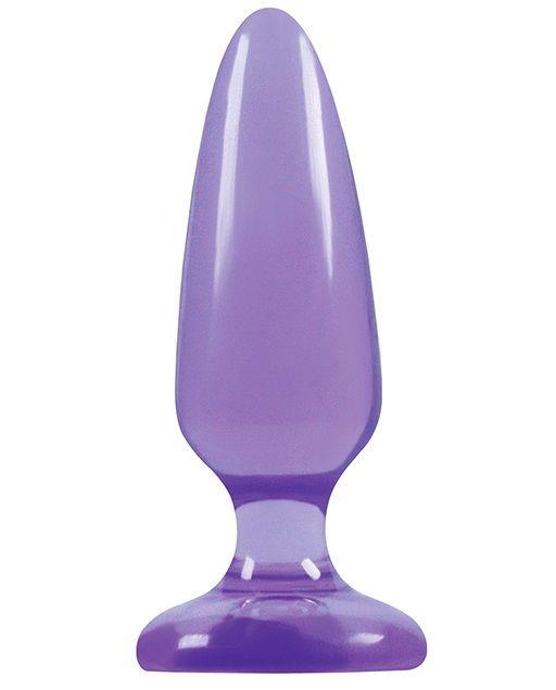 Фиолетовая средняя анальная пробка Jelly Rancher Pleasure Plug Medium - 12,7 см. - термопластичный эластомер (TPE)