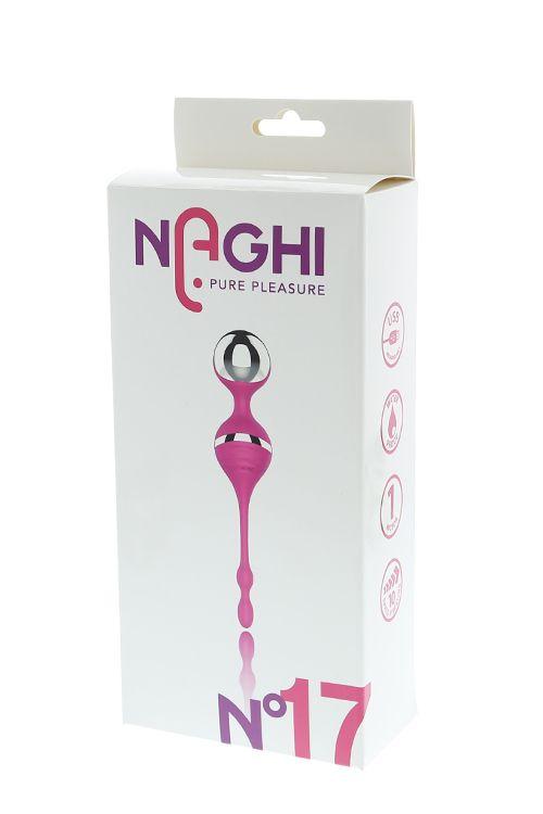 Розовый вагинальные шарики с вибрацией NAGHI NO.17 RECHARGEABLE DUO BALLS - силикон