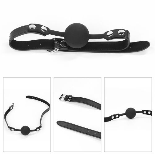 БДСМ-набор Deluxe Bondage Kit: наручники, плеть, кляп-шар от Intimcat