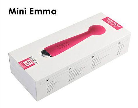 Розовый вибростимулятор Mini Emma с гнущейся головкой-шаром - 16,5 см. Svakom