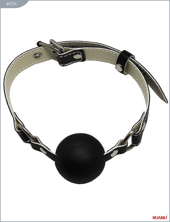 Набор чёрных кожаных БДСМ-аксессуаров: наручники, наножники, ошейник с поводком, кляп - натуральная кожа