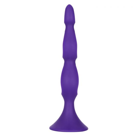 Фиолетовая анальная елочка Silicone Triple Probe - 14,5 см. - фото 5