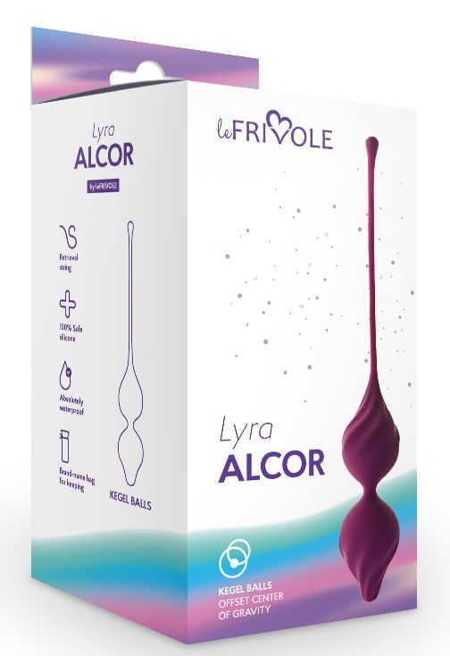 Фиолетовые вагинальные шарики Alcor от Intimcat