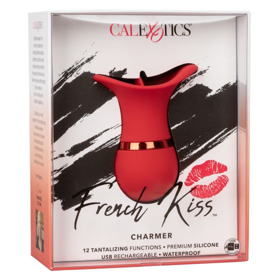 Красный клиторальный вибростимулятор French Kiss Charmer California Exotic Novelties