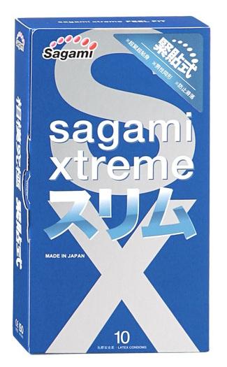 Презервативы Sagami Xtreme Feel Fit 3D - 10 шт.