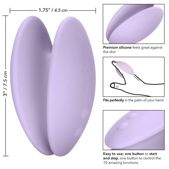 Фиолетовый вибромассажер Rechargeable Pinpoint Silicone Massager от Intimcat