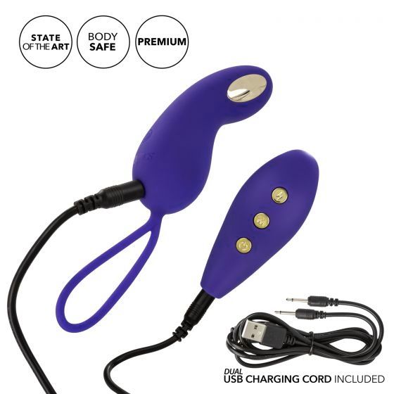 Фиолетовый вибротренажёр Кегеля с электростимуляцией Intimate E-Stimulator Remote Teaser California Exotic Novelties