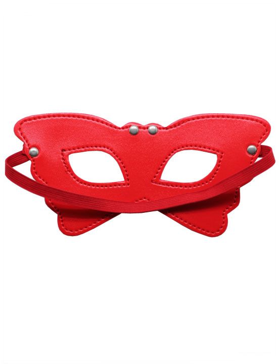 Красная маска Butterfly на резиночке - фото 5