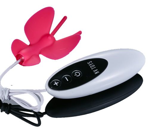 Розовый клиторальный стимулятор Butterfly NV Toys