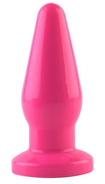 Розовая анальная втулка из эластомера POPO Pleasure - 13,6 см. - термопластичный эластомер (TPE)