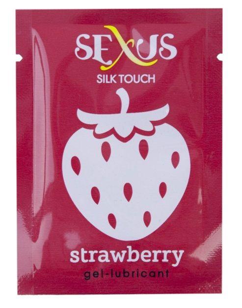 Набор из 50 пробников увлажняющей гель-смазки с ароматом клубники Silk Touch Stawberry  по 6 мл. каждый - 