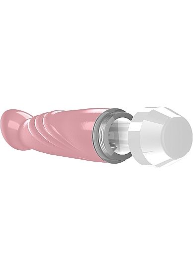 Розовый вибратор Livvy со скошенной головкой - 15,5 см. - термопластичный эластомер (TPE)