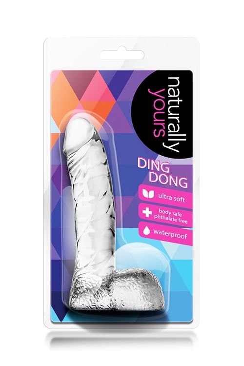 Прозрачный фаллоимитатор Ding Dong - 14 см. Blush Novelties