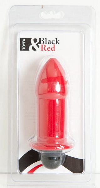 Красная водонепроницаемая вибровтулка - 15,5 см. - поливинилхлорид (ПВХ, PVC)