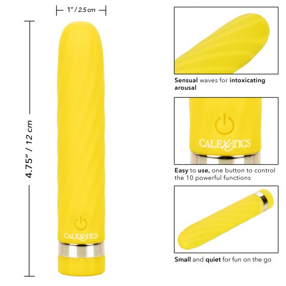 Желтая перезаряжаемая вибропуля Slay #SeduceMe - 12 см. California Exotic Novelties