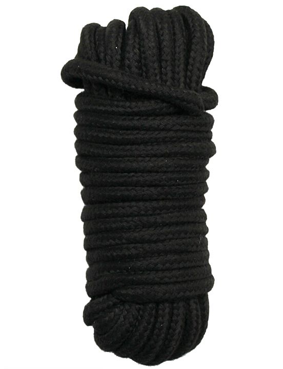 Черная верёвка для бондажа и декоративной вязки - 10 м. от Intimcat