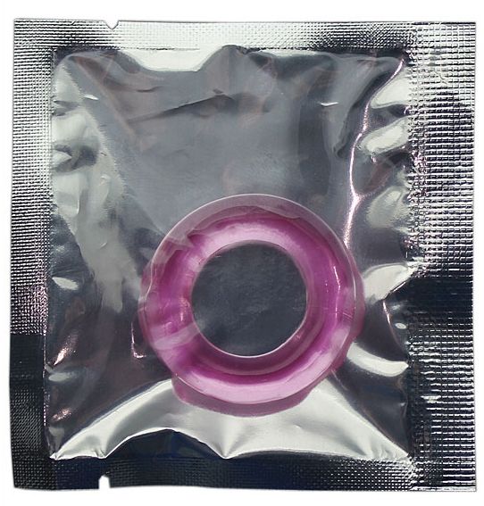 Розовое гладкое эрекционное кольцо - термопластичная резина (TPR)