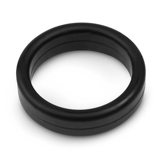 Черное эрекционное кольцо - силикон