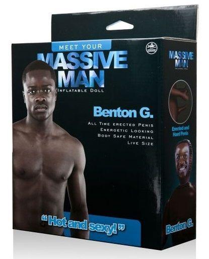 Надувной секс-мужчина с фаллосом MASSIVE MAN BENTON G. LOVE DOLL - поливинилхлорид (ПВХ, PVC)