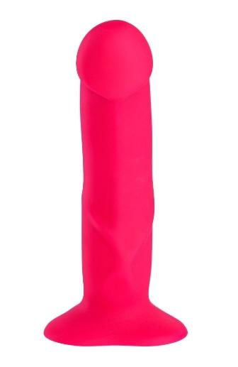 Ярко-розовый реалистичный фаллоимитатор The Boss Dildo - 18 см. - силикон