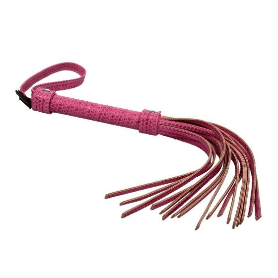 Розовая плеть Tickle Me Pink Flogger - 45,7 см. - поливинилхлорид (ПВХ, PVC)