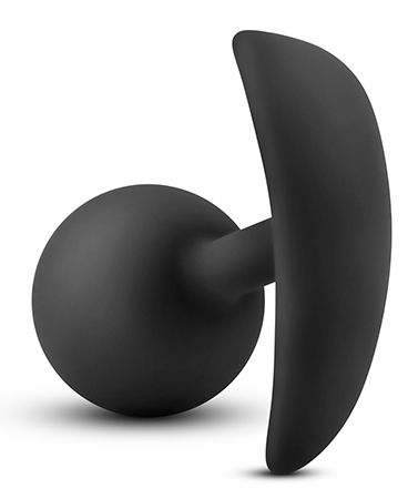 Черная анальная пробка Wearable Vibra Plug - 9,5 см. Blush Novelties