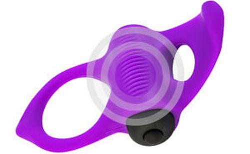 Фиолетовое эрекционное виброкольцо Lingus MAX - фото 5
