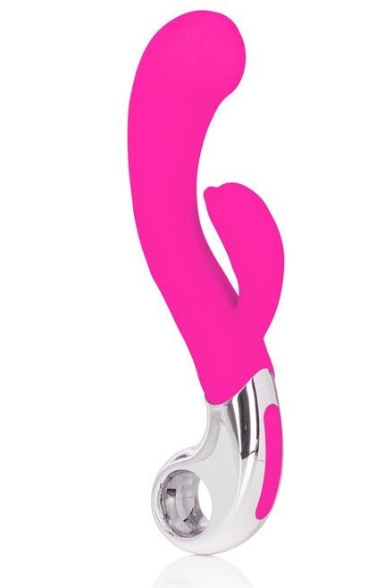 Розовый вибромассажер Embrace Felicity Wand - 21 см.