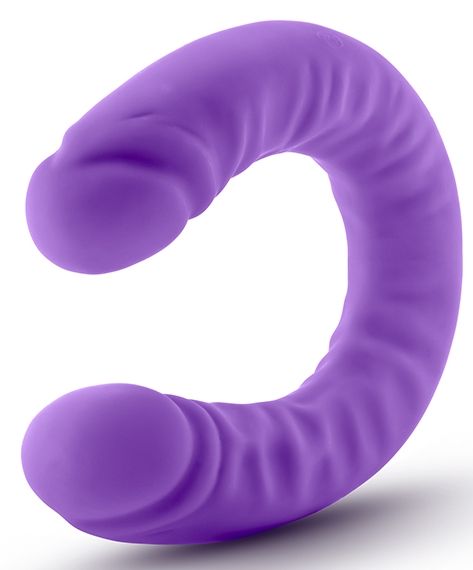 Фиолетовый двусторонний фаллоимитатор 18 inch Silicone Slim Double Dong  - 45,7 см. от Intimcat