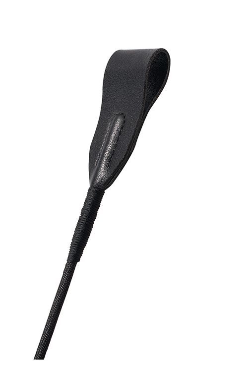 Черный гладкий стек PREMIUM RIDING CROP - 45 см. - полиуретан