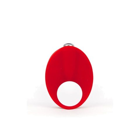 Красное эрекционное кольцо с вибрацией TLC CaliberVibrating Silicone Cock Ring от Intimcat