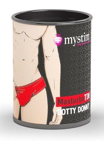Компактный мастурбатор MasturbaTIN Dotty Donny - термопластичный эластомер (TPE)