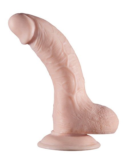 Телесный фаллоимитатор REALSTUFF REALISTIC DONG 6.5INCH - 17 см.