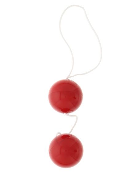 Красные вагинальные шарики ORIENTAL DUOTONE BALL - ABS-пластик