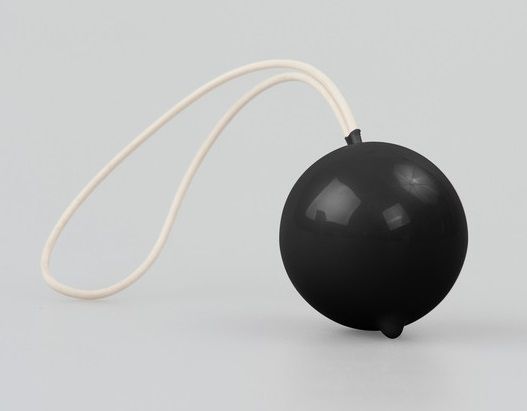 Чёрный вагинальный шарик Geisha Super Ball от Intimcat