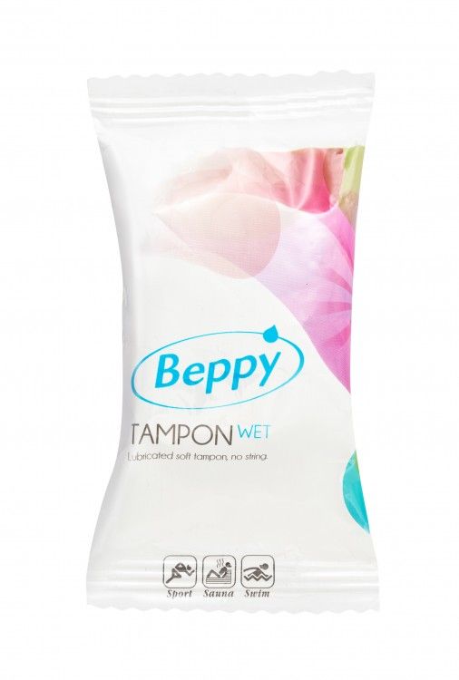 Нежно-розовые тампоны-губки Beppy Tampon Wet - 2 шт. - 