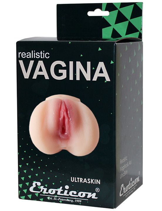 Телесный реалистичный мастурбатор-вагина 3D - термопластичный эластомер (TPE)