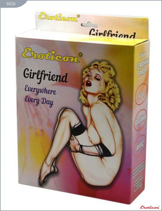 Секс-кукла «Блондинка» с 3 любовными отверстиями - поливинилхлорид (ПВХ, PVC)