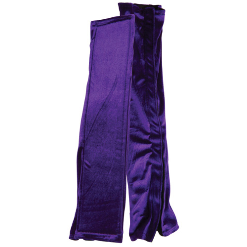 Бархатистые фиолетовые чехлы для любовных качелей - тканевая основа
