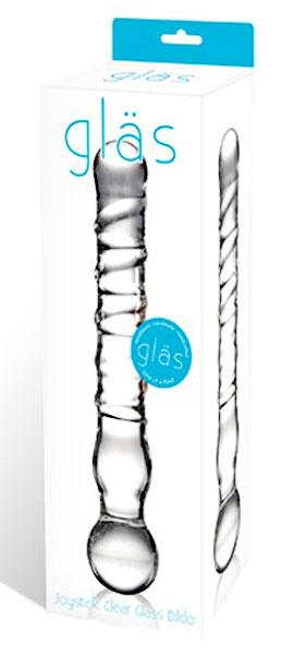 Стеклянный спиральный жезл Joystick, 20 см. - стекло