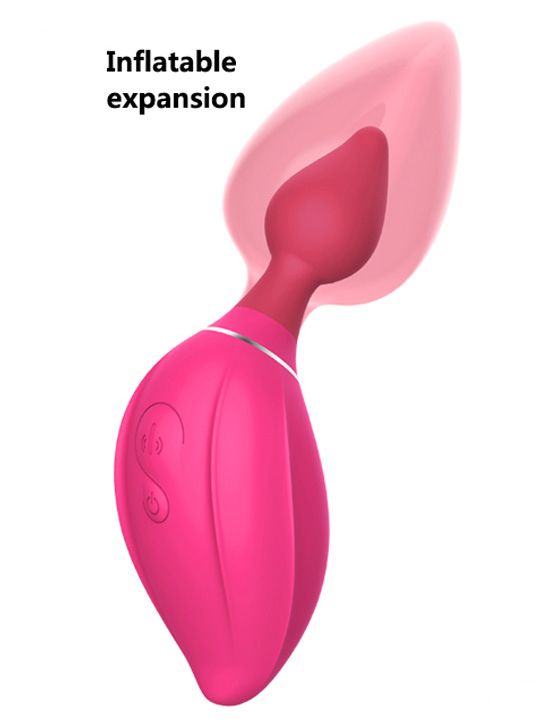 Розовый расширяющийся вибратор Daphne - 15,4 см. от Intimcat