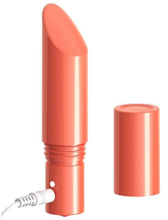 Оранжевый мини-вибратор Love Bullet - 8,4 см. от Intimcat