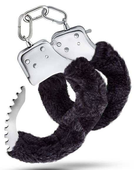 Черные игровые наручники Cuffs от Intimcat